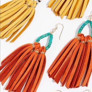 Raven and Riley leather earrings